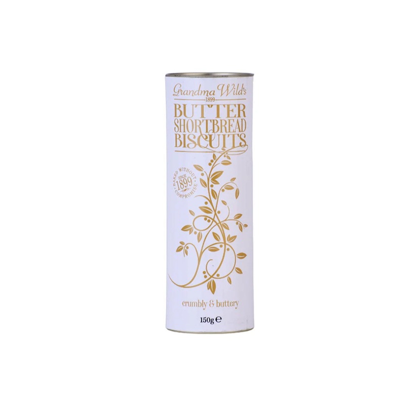 GRANDMA WILDS BUTTER SHORTBREAD BISCUITS TUBE 150g