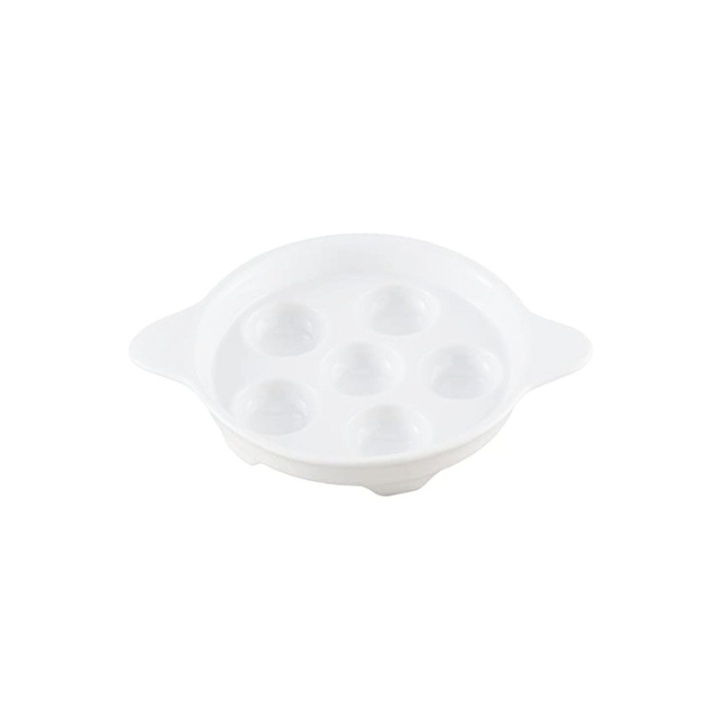HAROLD IMPORT COMPANY PORCELAIN FOOTED ESCARGOT PLATE