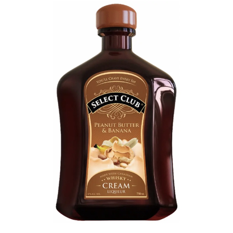 Select Club Peanut Butter & Banana Canadian Whiskey & Cream Liqueur 750ml