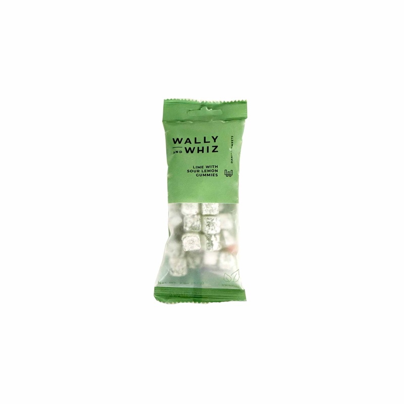 WALLY & WHIZ LIME WITH SOUR LEMON GUMMIES 2oz