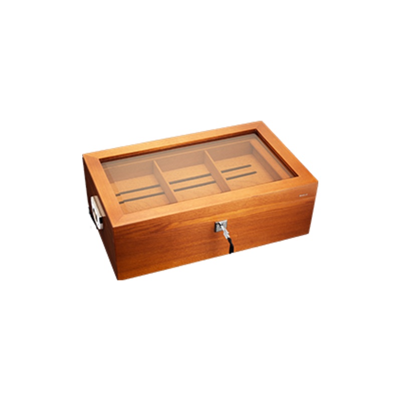 Siglo Glass Top Humidor Brown