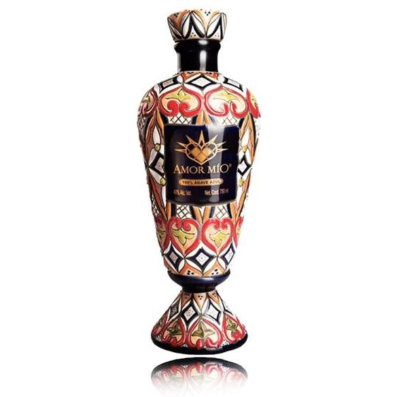 Amor Mio Reposado Tequila Rainbow Ceramic - 750ml