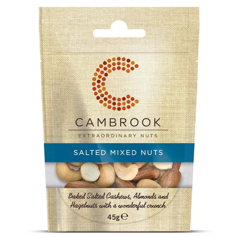 Cambrook Baked & Salted Mixed Nuts, 45 g