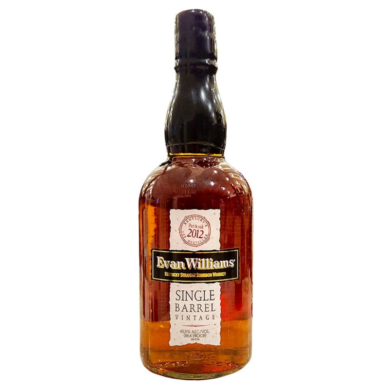 Evan Williams 2012 Single Barrel Vintage Straight Bourbon Whiskey - 750ml