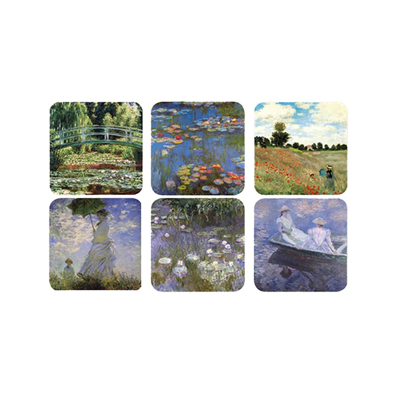 CARTEXPO "CLAUDE MONET" COASTERS SET OF 6