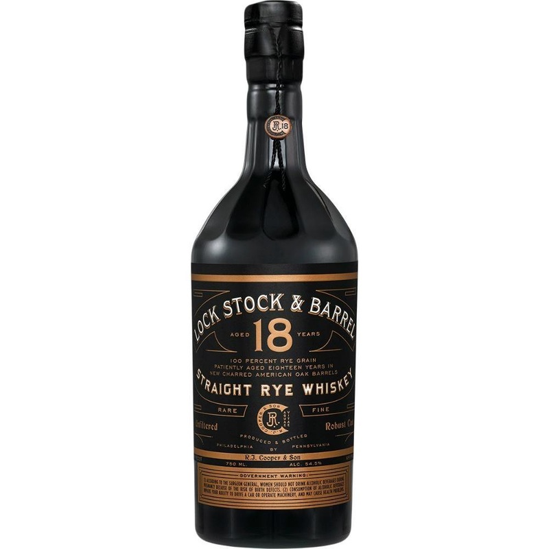 Lock Stock & Barrel 18 Year Old Straight Rye Whiskey