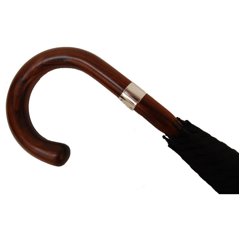 Burke Umbrellas | Polished Cherry Gent's Umbrella | Custom Produced | Finest Quality | Solid Cherry Shaft | The Solid Fox Umbrella