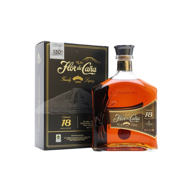 Flor De Cana 18 Years + GB 40% 70cl
