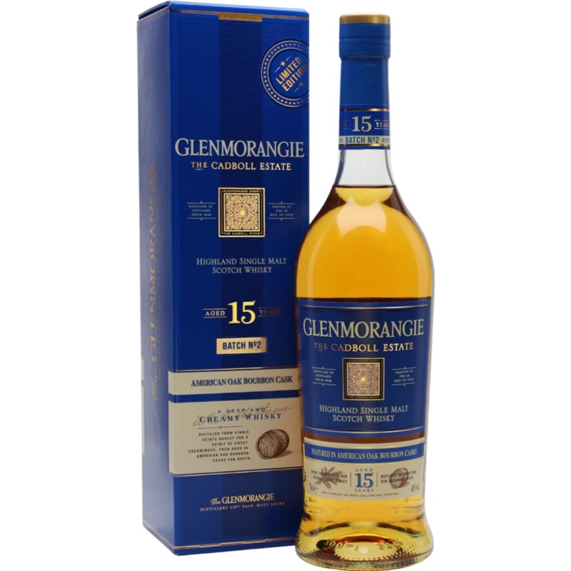 Glenmorangie 15 Years The Cadboll Batch 2 + GB 43% 70cl