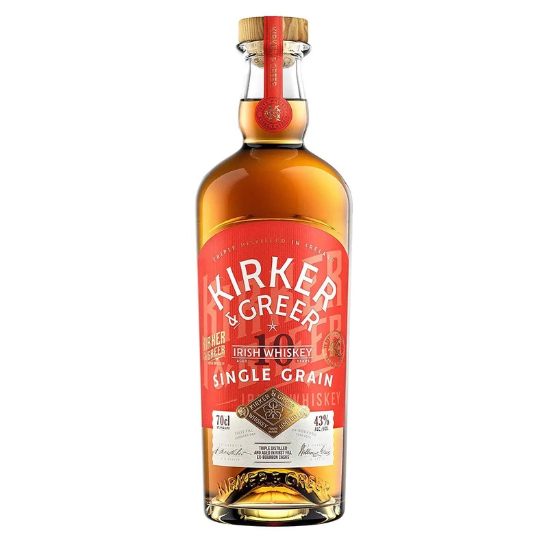 Kirker & Greer 10 Year Old Single Grain Irish Whiskey, 70 cl