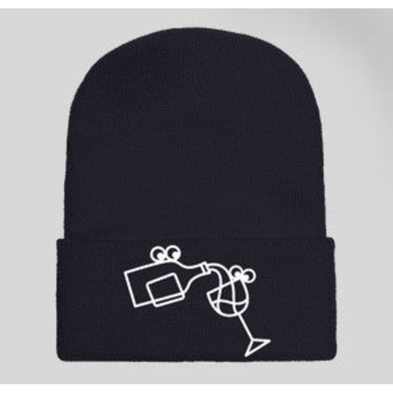 Navy Yupoong Solid Cuff Beanie