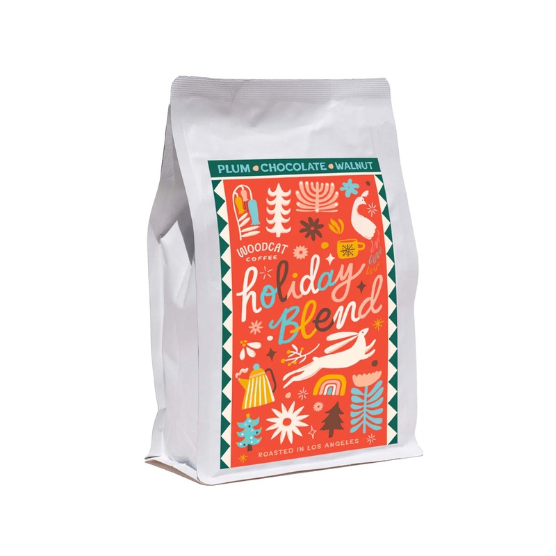 WOODCAT COFFEE HOLIDAY BLEND 12oz