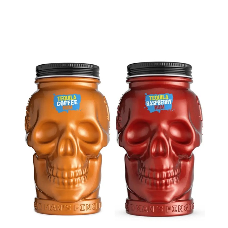 Dead Man's Fingers Limited Edition Tequila Flavoured Rum Mason Jar Duo, 2 x 50 cl