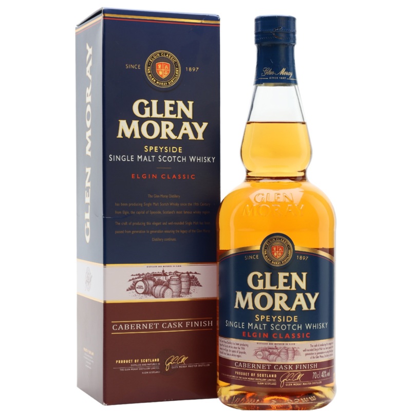 Glen Moray Cabernet Cask Finish - Elgin Classic (70cl, 40%)