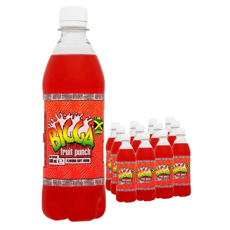 Bigga Fruit Punch Flavour Soft Drink Multipack, 24 x 330 ml