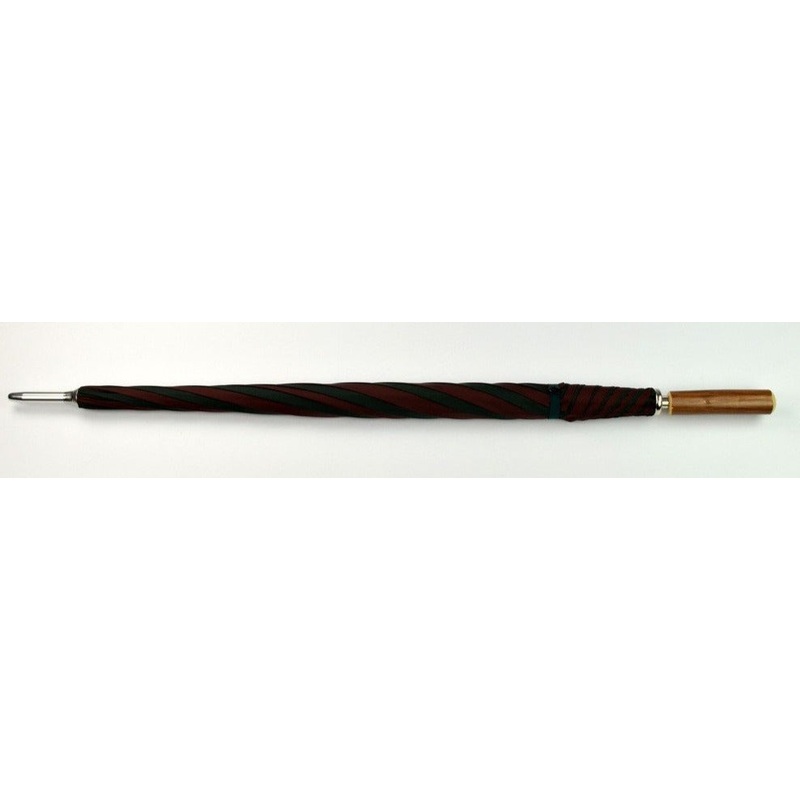 Classic Golf Umbrella | Polished Chestnut Straight Handle | Tartan Plaid Canopy | England's Finest Umbrella | The Fox Umbrella