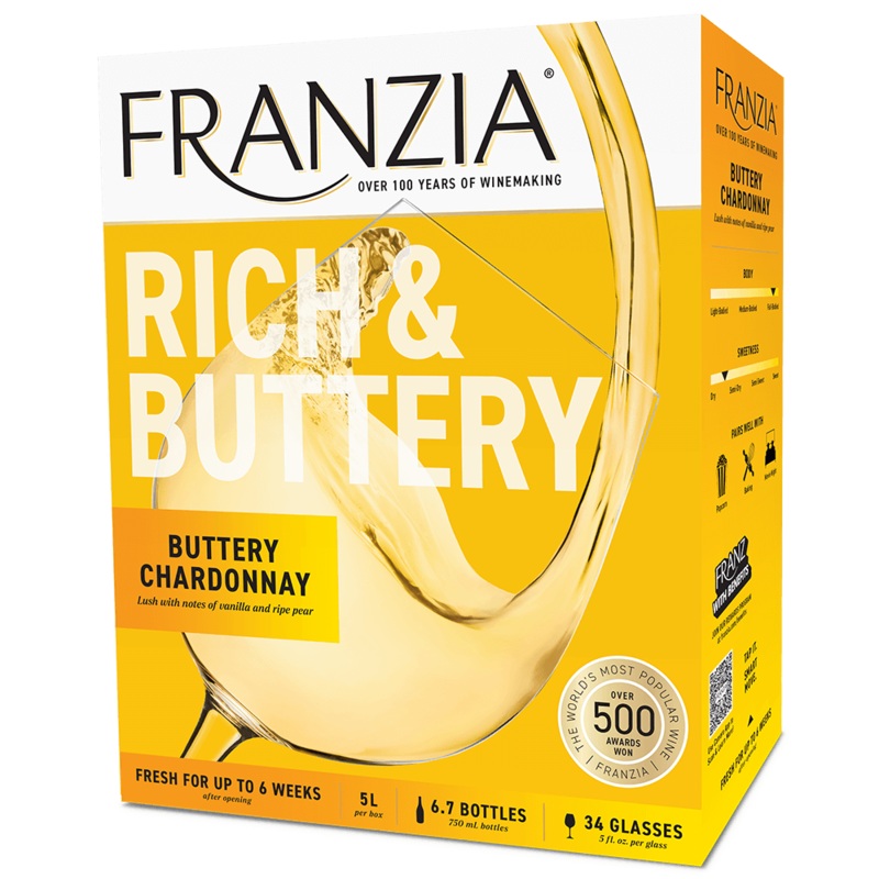 Franzia Buttery Chard. 5lt.