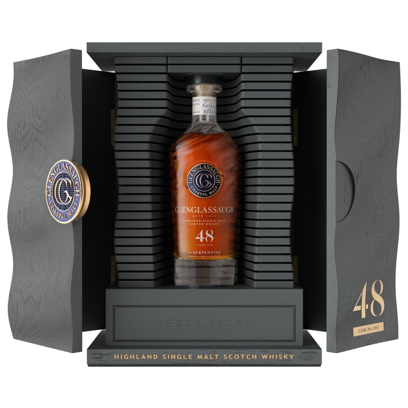 Glenglassaugh Highland Single Malt Scotch Whiskey 48 Years Old Serpentine Coastal Cask Collection