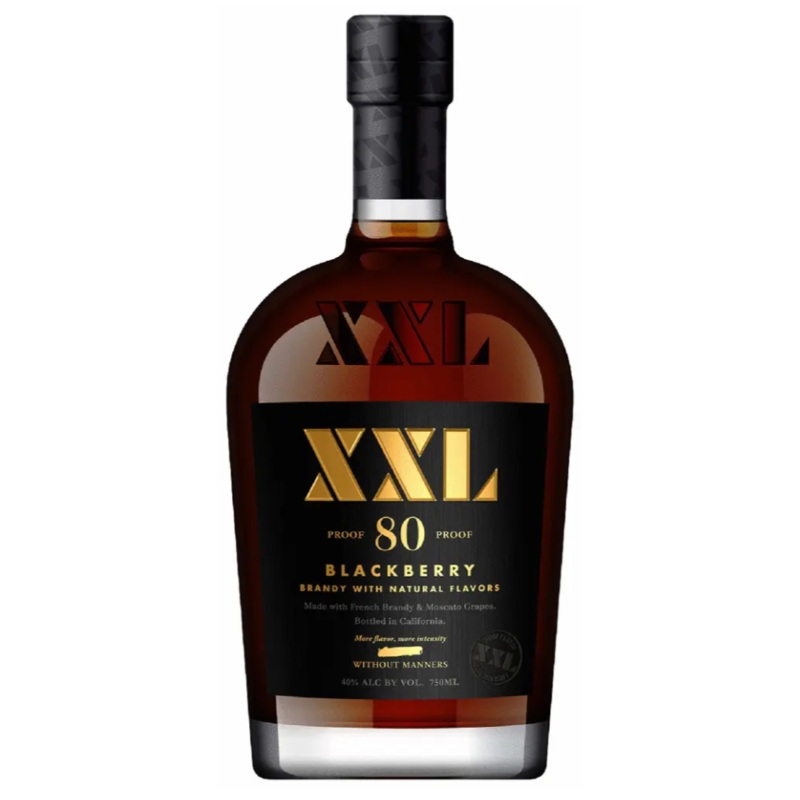 Xxl Black Blackberry Flavored Brandy 750ml