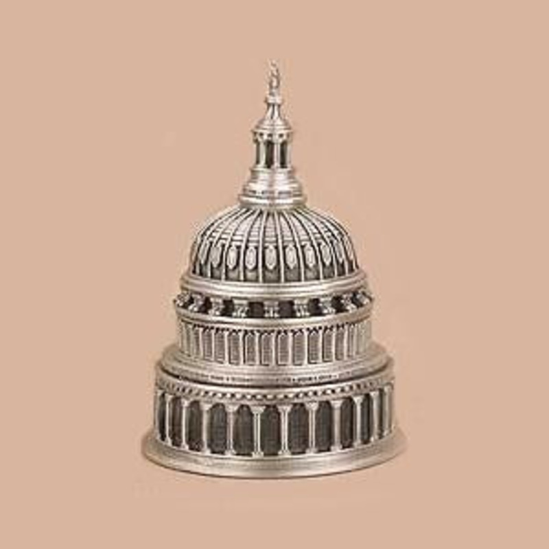 Capitol Dome Cuff Links | Superior Quality | Hand Made | American Pewter Cufflinks | Studio Burke Ltd