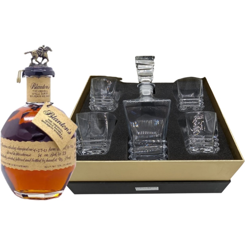 Blanton's Small Batch Decanter Gift Set 750ml