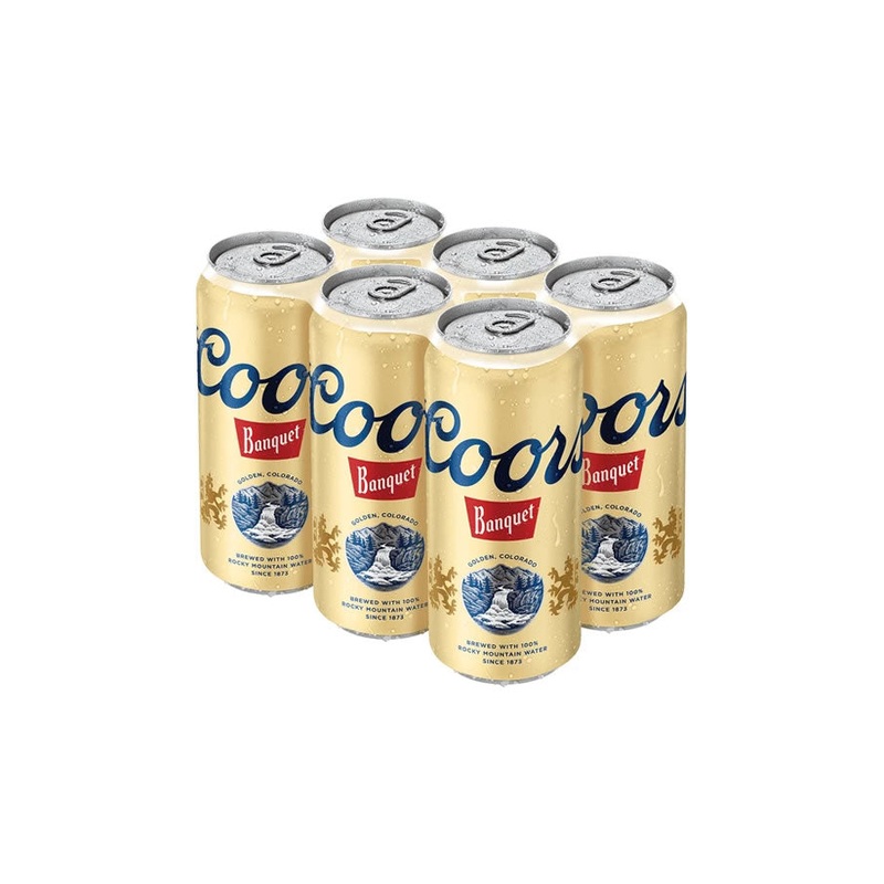 Coors Banquet 6Pk 16OZ Cans