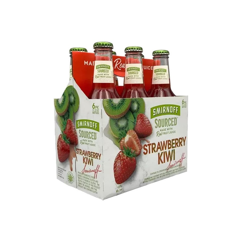Smirnoff Sourced Strawberry Kiwi 6Pk