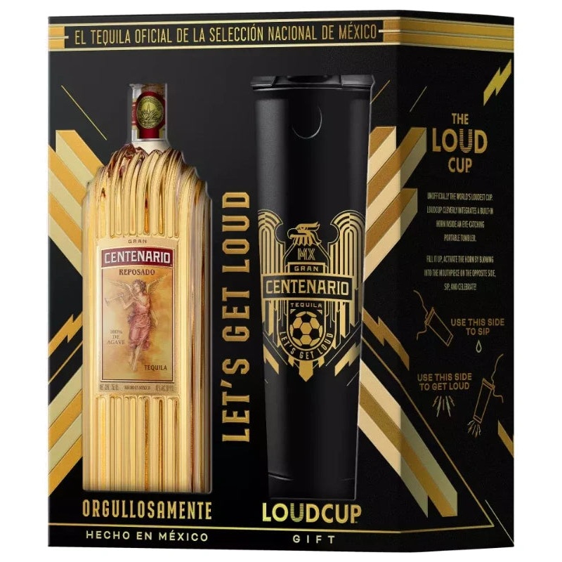 Gran Centenario Tequila Reposado Loud Cup Gift Set