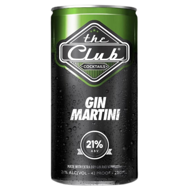 The Club Cocktails Gin Martini (200ml)