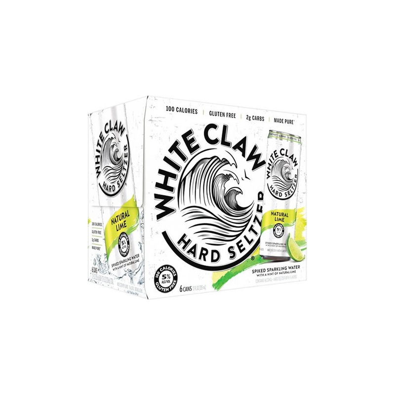 White Claw Hard Seltzer Lime 6Pk