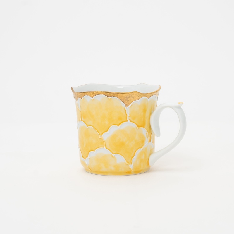 Handmade Artia Peony Mug | Yellow
