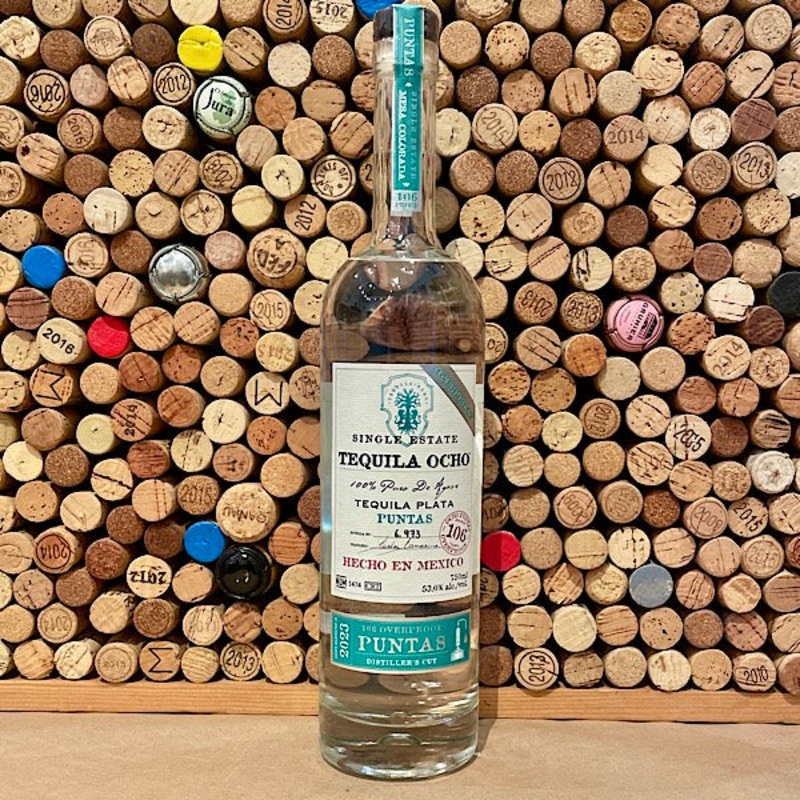 Tequila Ocho 'Puntas' Mirandillas Single Estate Plata Tequila 108 Overproof 2024 750ml