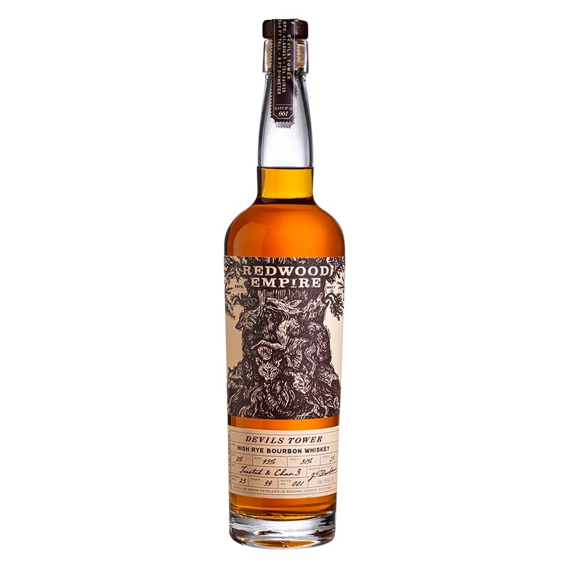Redwood Empire Devils Tower Batch #2 High Rye Bourbon Whiskey