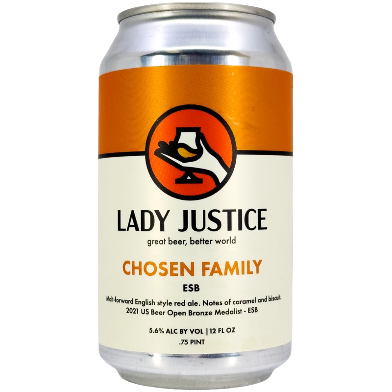Lady Justice Brewing 'Chosen Family' Extra Special Bitter Beer, Colorado