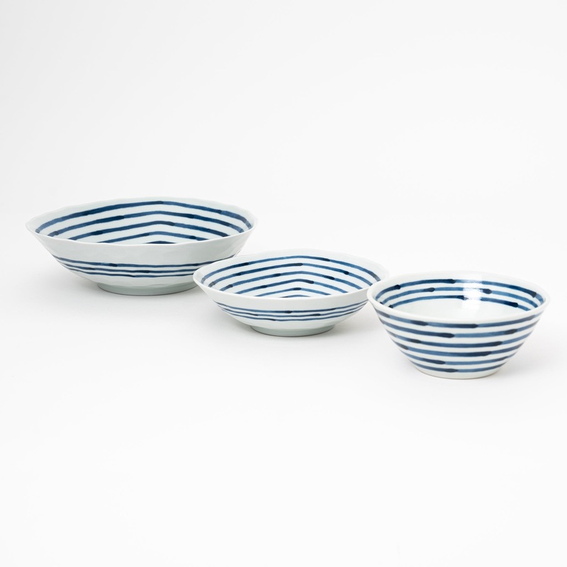 Hasami Spiral-Lined Bowl