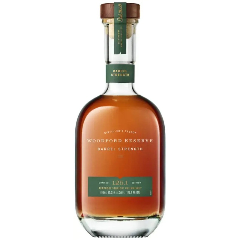 Woodford Reserve Barrel Strength Kentucky Straight Rye Whiskey 125.1 Proof