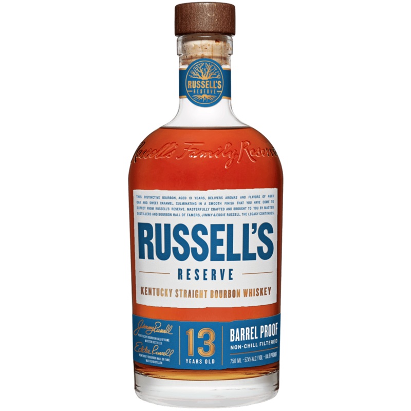 Russells Reserve 13 Year Old Barrel Proof Kentucky Straight Bourbon Whiskey 750mL