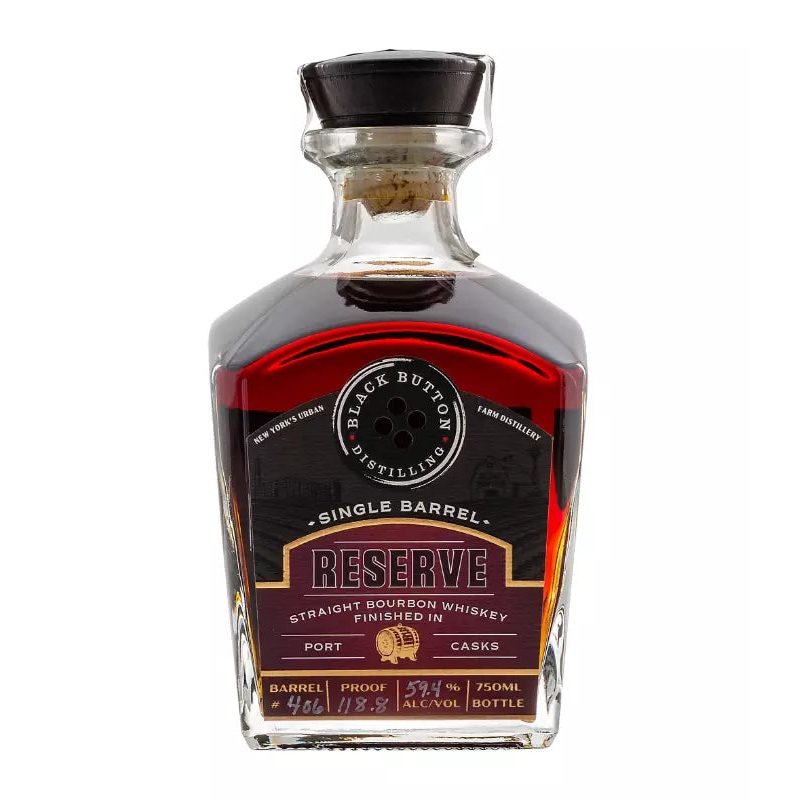 Black Button Single Barrel Port Cask Finished Bourbon 750mL