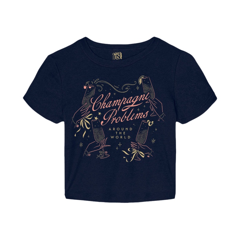Champagne Problems Crop Tee