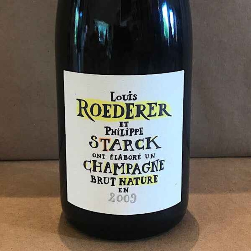Louis Roederer Brut Nature Philippe Starck Label 2009