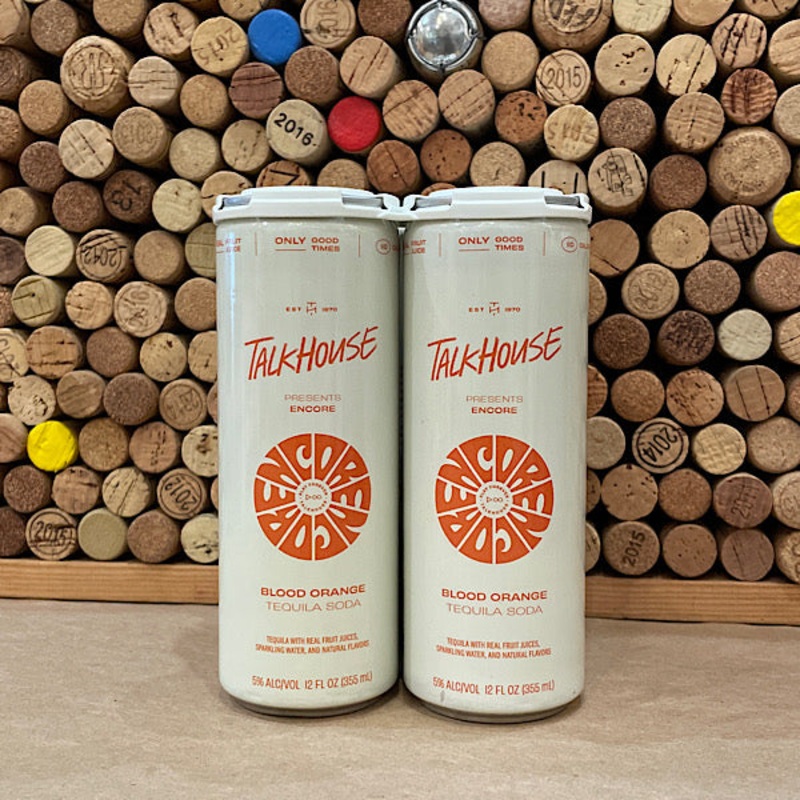 Talkhouse 'ENCORE' Blood Orange Soda Can 355ml 4pk