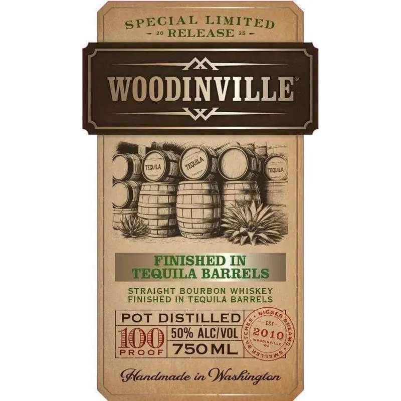 Woodinville Tequila Barrel Finished Straight Bourbon Whiskey
