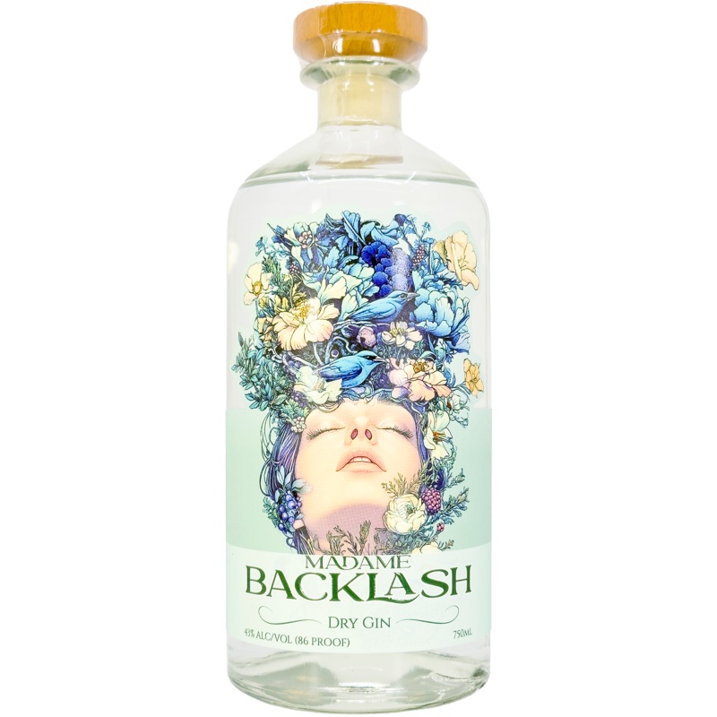 Black Band Distillery 'Madame Backlash' Dry Gin, Illinois