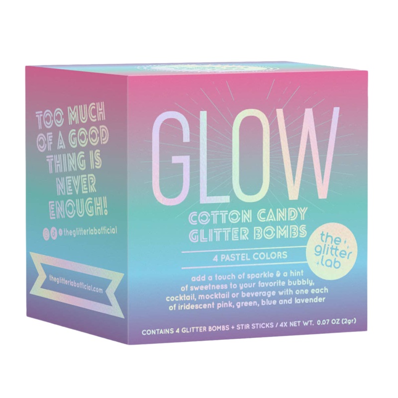 The Glitter Lab 'GLOW' Drink Glitter Bombs