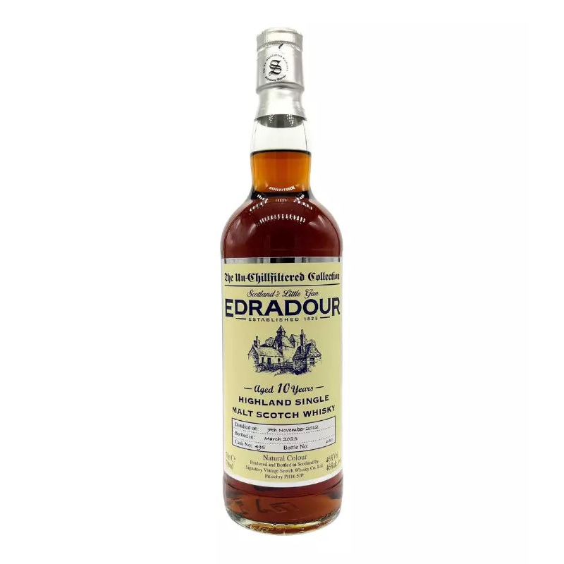 Edradour 10 Year Old Unchill Filtered Scotch Whisky 700mL