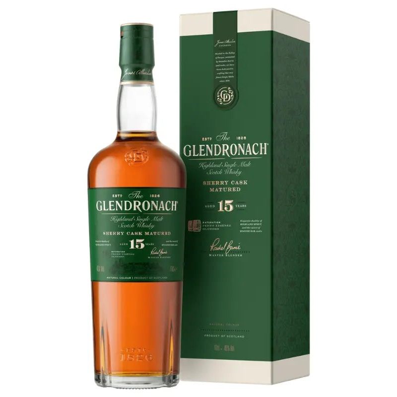GlenDronach 15 Year Single Malt Scotch Whisky 700mL