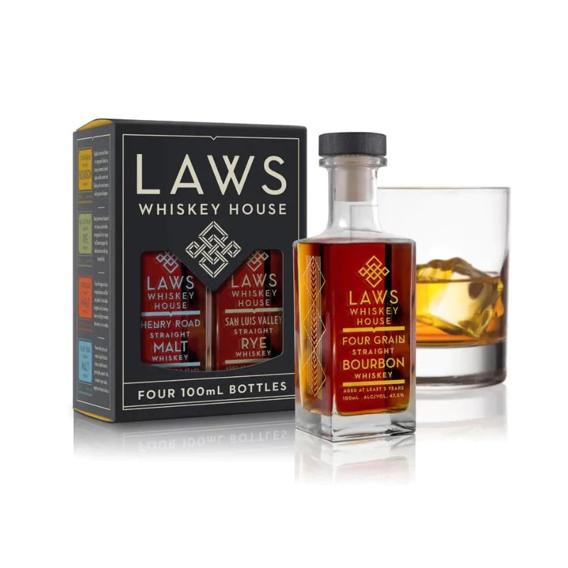 Laws Whiskey House Four-Pack Gift Set 4-100mL