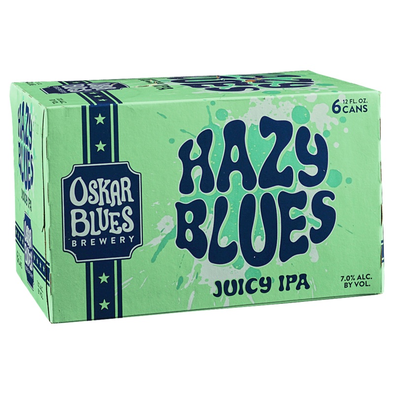 Oskar Blues Brewery 'Hazy Blues' Juicy IPA Beer, Colorado