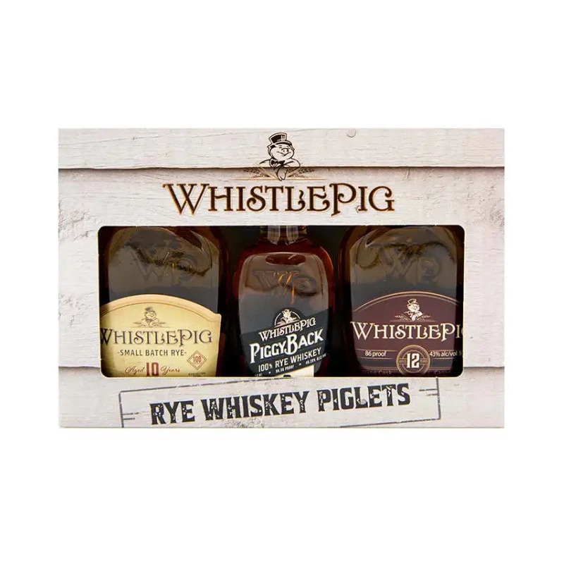 Whistlepig "Rye Whiskey Piglets" Flight Gift Set 3x50mL