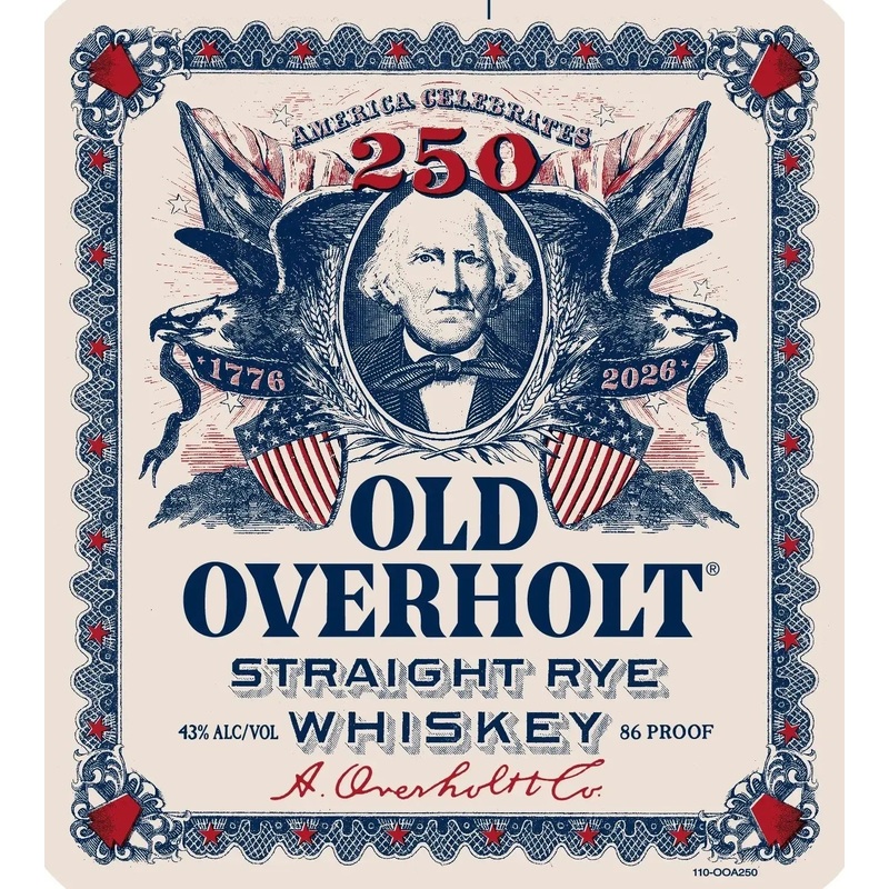 Old Overholt 4 Year Straight Rye Whiskey America 250th Edition